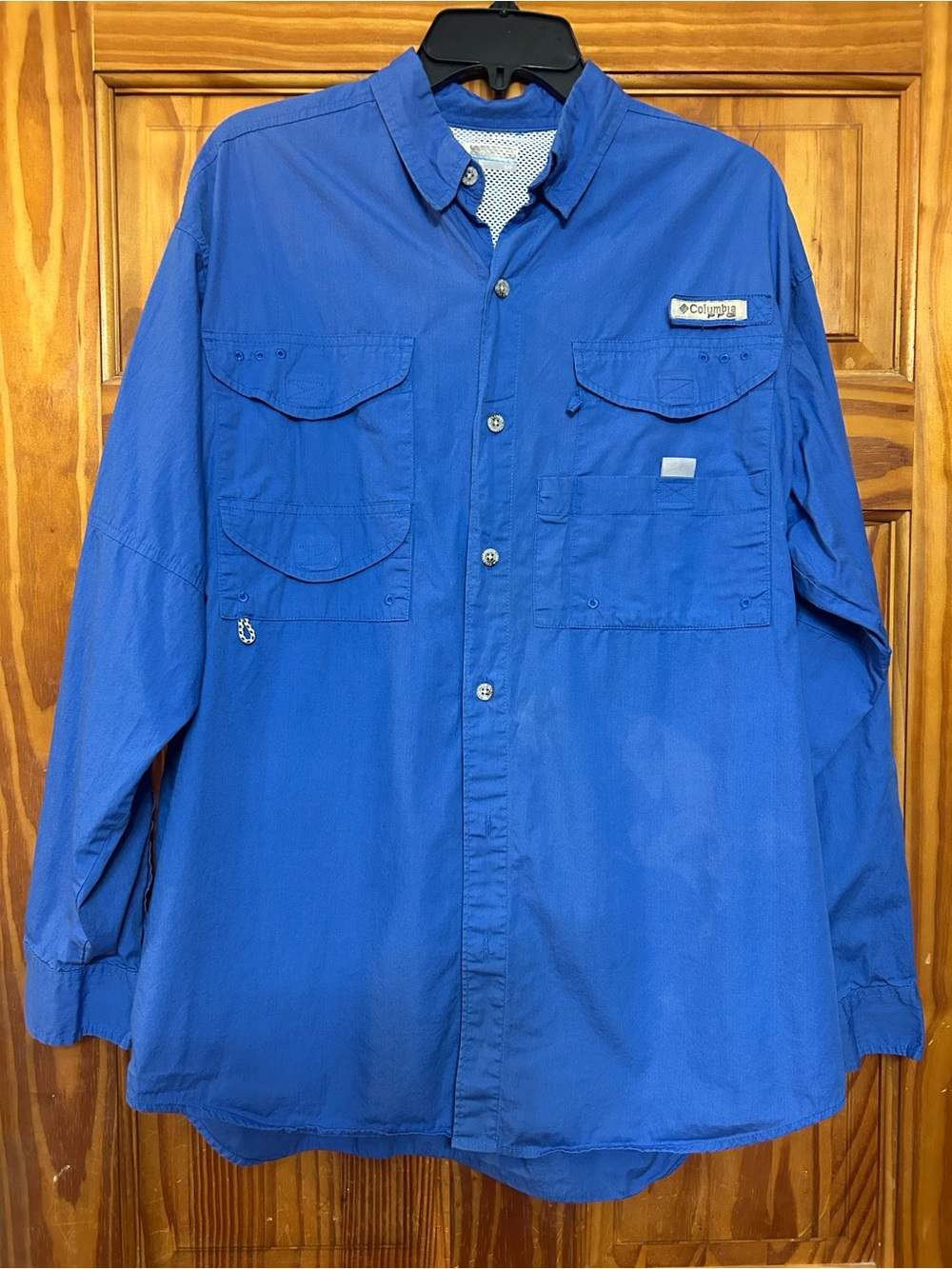Columbia Men’s Royal Blue Lightweight Fishing Shirt Jacket